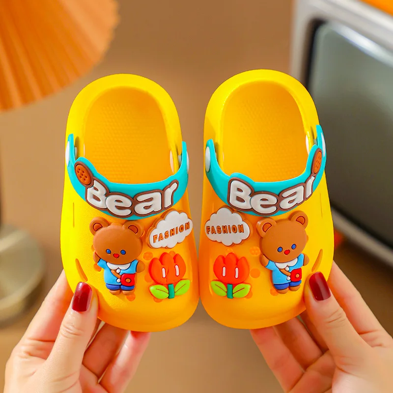 Pantuflas Cartoon Kid Slippers Summer Cute Boy House Shoes Anti Slip Girl Sandals Soft Soled Child Shoe Flip Flops Zapatos Niña