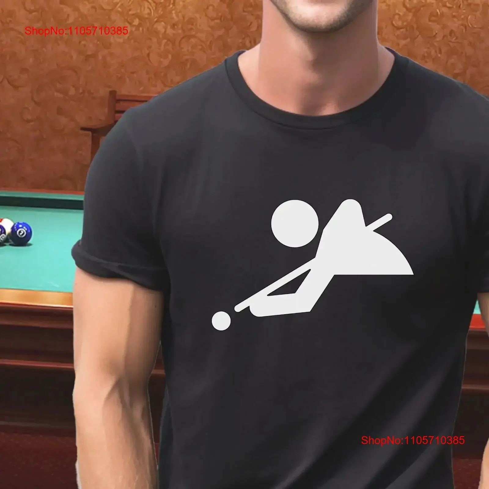 Pool T Shirt Billiards Lover Player Funny 8 Ball 8Ball vintage Washed Slightly homme Versatile streetwear Breathable