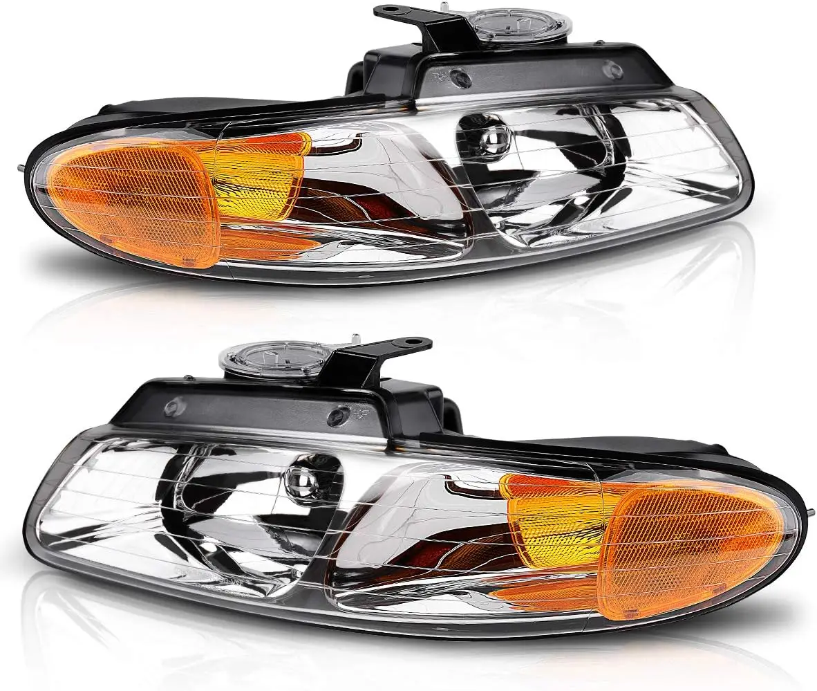 

Headlight Assembly Compatible with 96-99 Dodge Caravan/Grand Caravan 96-99 Chrysler Town and Country 96-99 Plymouth Voyager/Gran