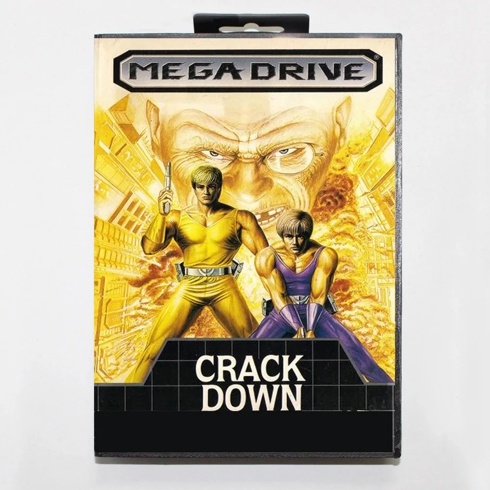 جديد وصول الكراك أسفل MD بطاقة الألعاب 16 بت BR غطاء ل Sega Megadrive Genesis لعبة فيديو وحدة التحكم خرطوشة
