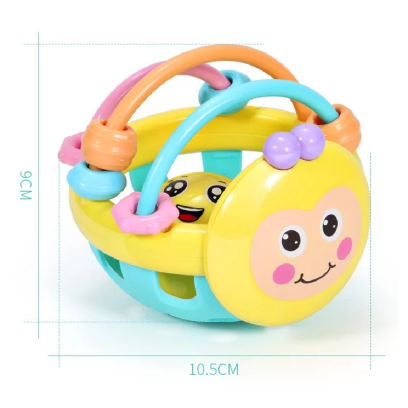 Jouets de dentition doux pour bébé, anneau de dentition sensoriel éducatif précoce pour nouveau-né, hochet tactile, balle de saisir à la main, développement du jeu de balle pour bébé