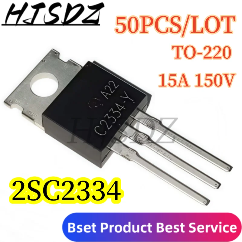 

【50-100PCS/LOT】New imported original C2334 2SC2334 C2234-Y TO-220 NPN power tube 15A 150V