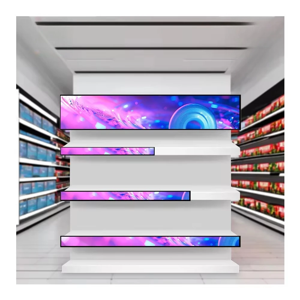 Digital Signage Shelf Light Emitting Diode Display P1.5 Supermarket Retail Store Indoor Bar Automatic Cabinet Shelf Video