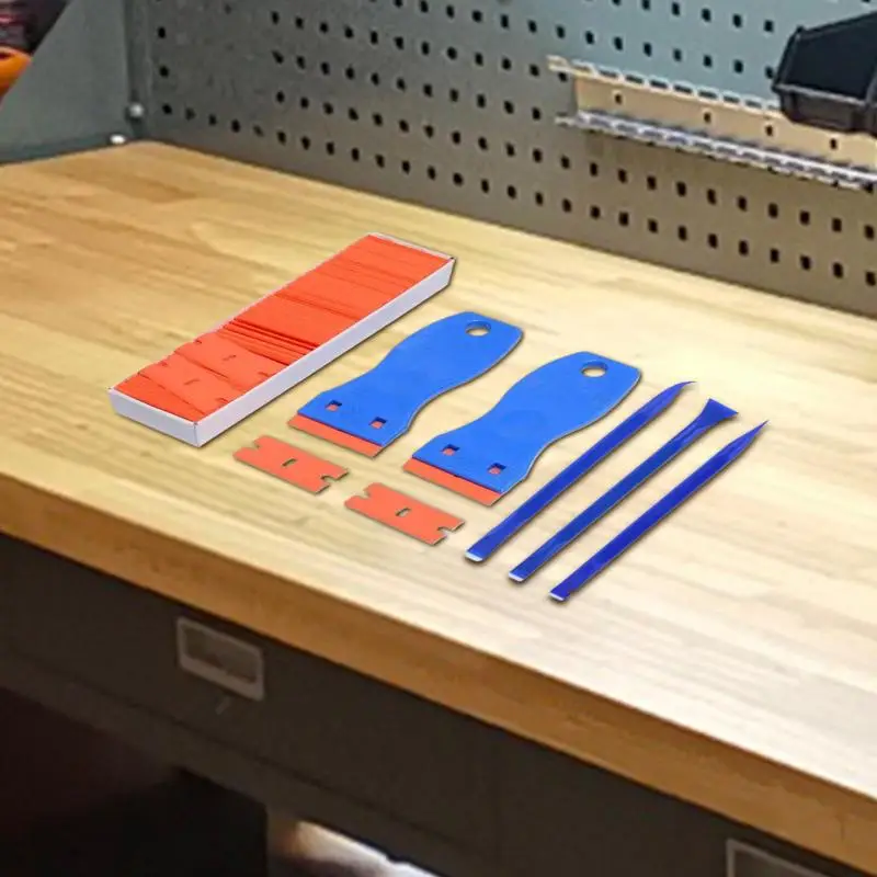 Sticker Cleaning Scraper Non-scratch Glue Removing Scraper Multifunctional Ergonomic Grip Scrapping Tool For Window Tint Removal