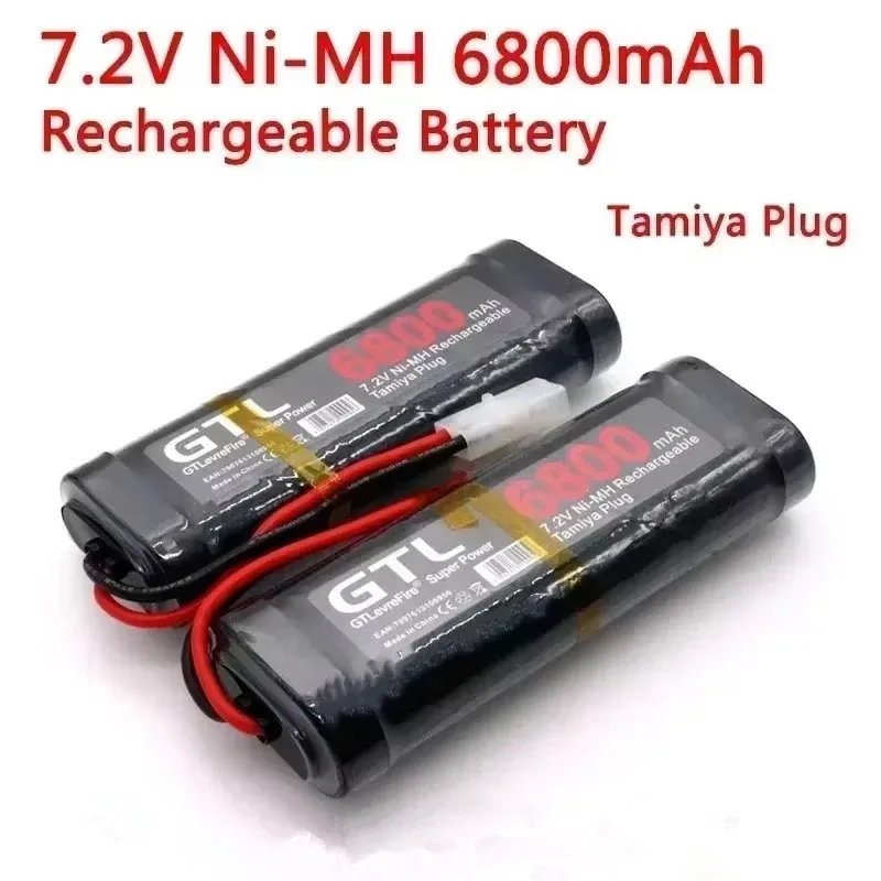 

Original 7.2V Battery 6800mAh NiMH Batteries Pack For RC Car Truck Buggy Boat Tank Ni-Mh Baterias gray supper power 3.7