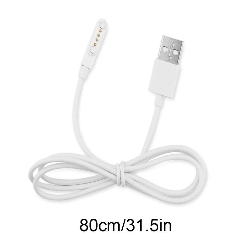 Universal Charging Cable 4 Pin Magnetic  Cable Cord for Smart Watch GT88 GT68 KW08 KW18 KW88 KW98 Power  Cable