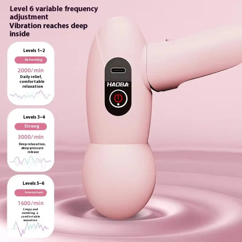 Adjustables Mini Fascia Massager Wear Resistant Easy To Operate Deep Tissue Massage Device Comfortable Soft Massage Head