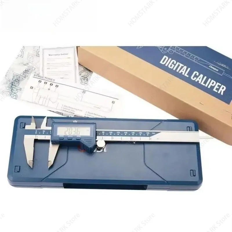 0‑150mm 0‑200mm 0‑300mm Stainless Steel Digital Caliper, 6 Inch Large LCD Screen Electronic Measuring Caliper