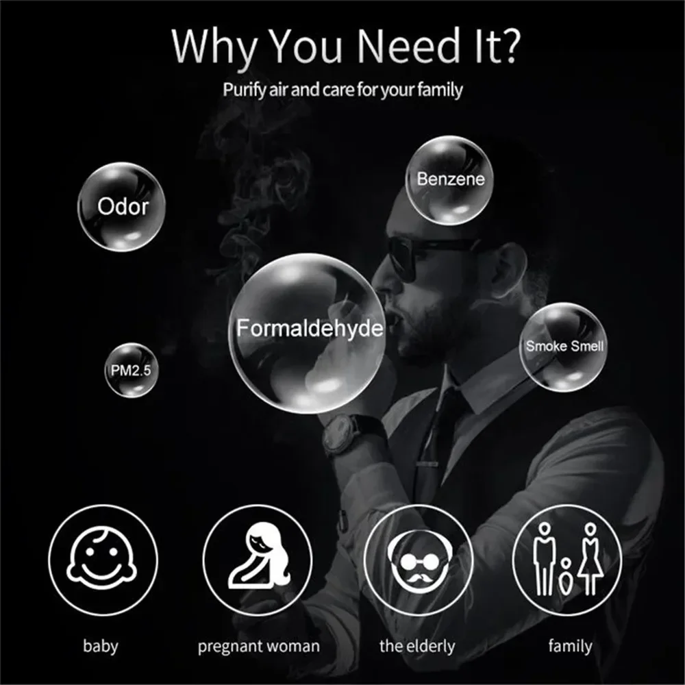 Metal Clean Air Electric Ashtray Smokeless Usb Anti-Odor Anti-Smoke Smell Proof Air Purifier Smoke Vacuum Cleaner Accessories