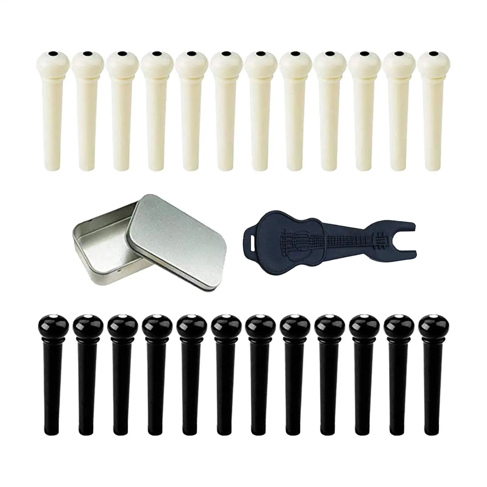 Guitar Pegs Replacement Accessories Bridge Wraparound Saddle Set for Western Guitar Bridge Bone and Classical Guitar