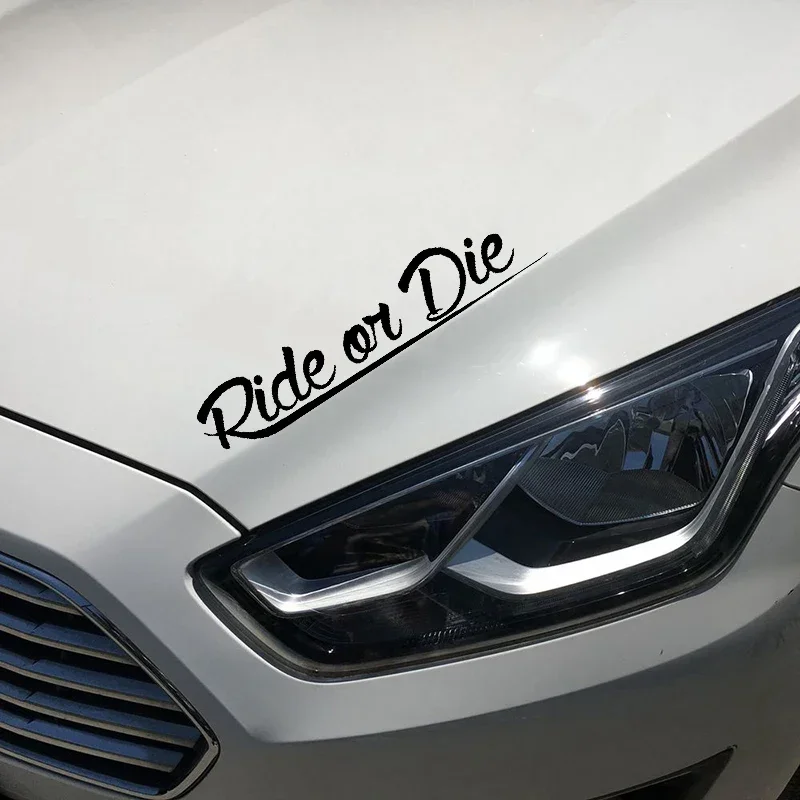 Ride or Die Sticker Car Style Sticker Tuning Racing JDM Car Stickers and Decals Funny  17cm*3.2cm