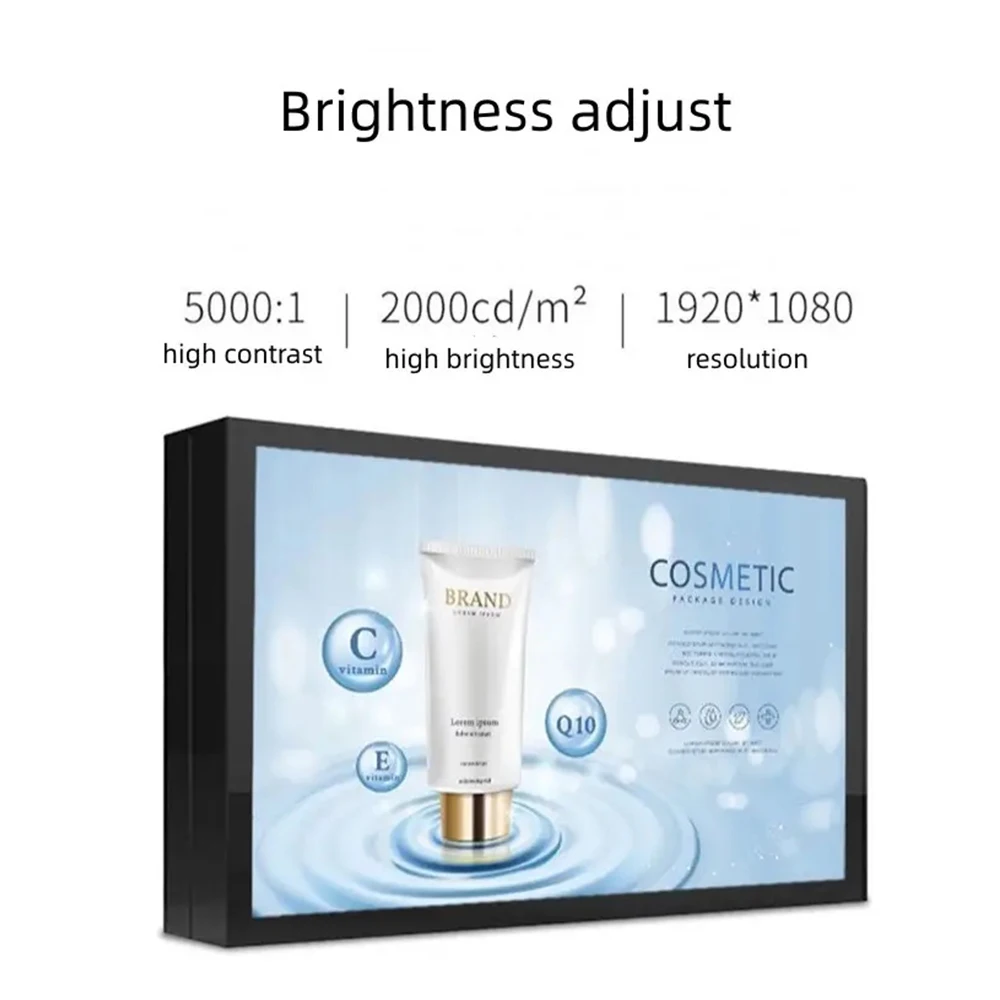 Outdoor 32 43 49 55 65 75 86 98 Inch 2000 Nits Capacitive Touch Screen Advertising Wall Mount Display Android Digital Signage