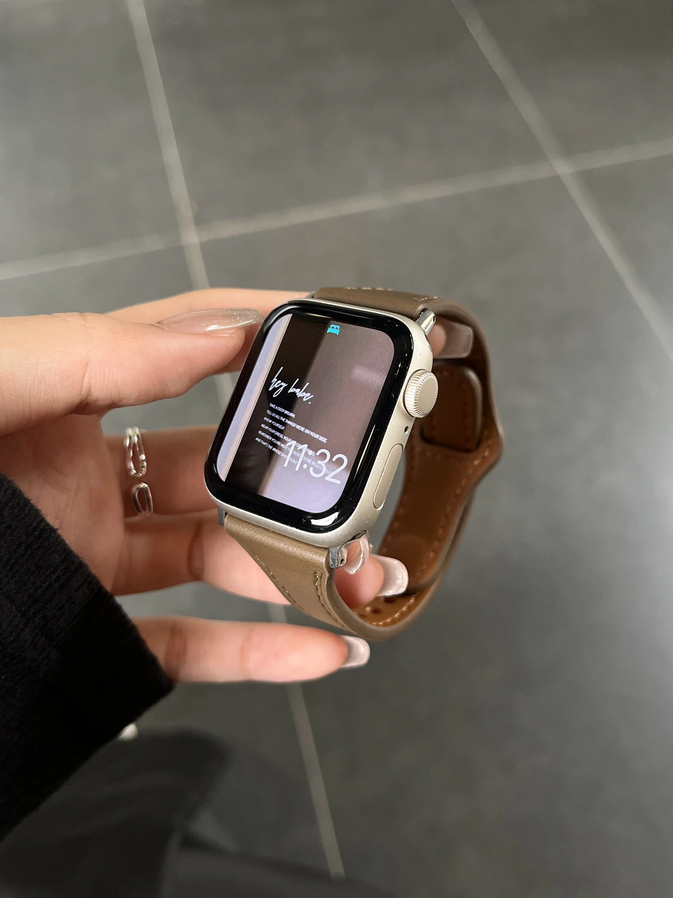 Slim For Apple Watch band women Ultra 10/9/8/7/6/5/4/3/2/1 SE 38mm 40mm 41mm 42mm 44mm 45mm 46mm Leather Loop