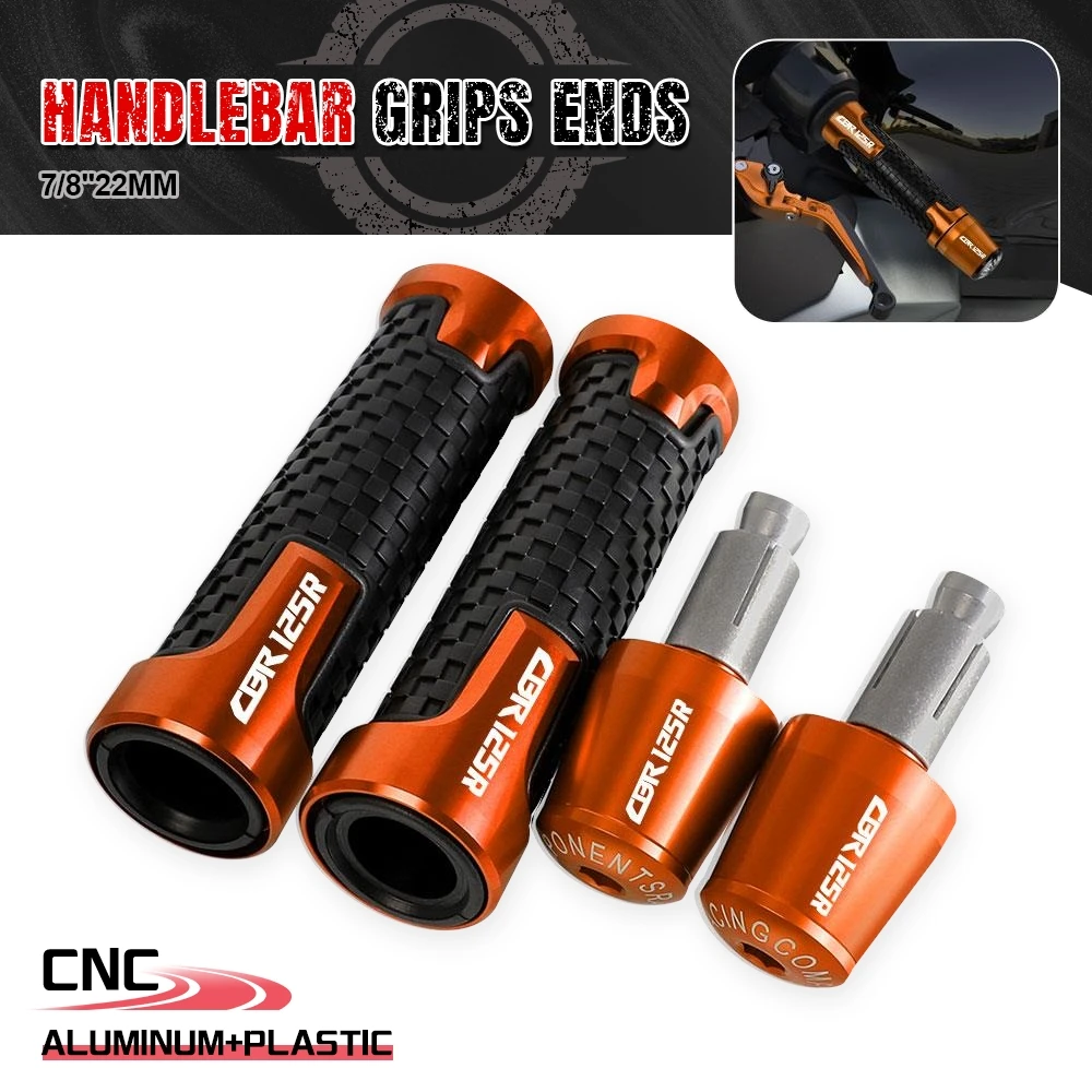 

FOR HONDA CBR125R 2004 2005 2006 2007 2008 2009 2010 Motorcycle Accessories handlebar Grips Handle Bar Ends Plug Aluminum Parts