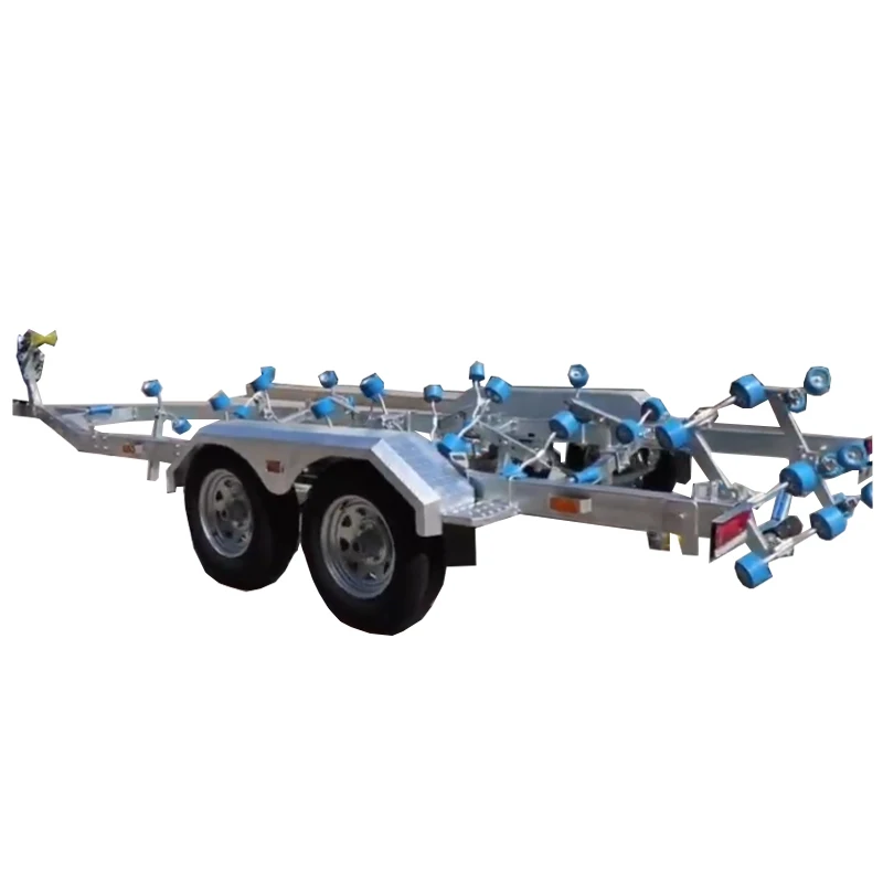 High Quality Hot-Dip Galvanized Marine Boat Trailers Made in China Dual-axle Customizable Trailer