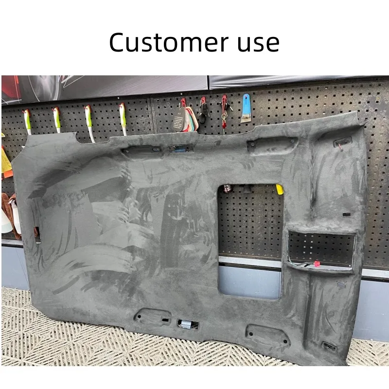 

Auto Interior Ceiling Sky Fabric Suede Lining Non Sticky Fix Car Headliner Fabric with Foam Backing Decoration Repair Renovation