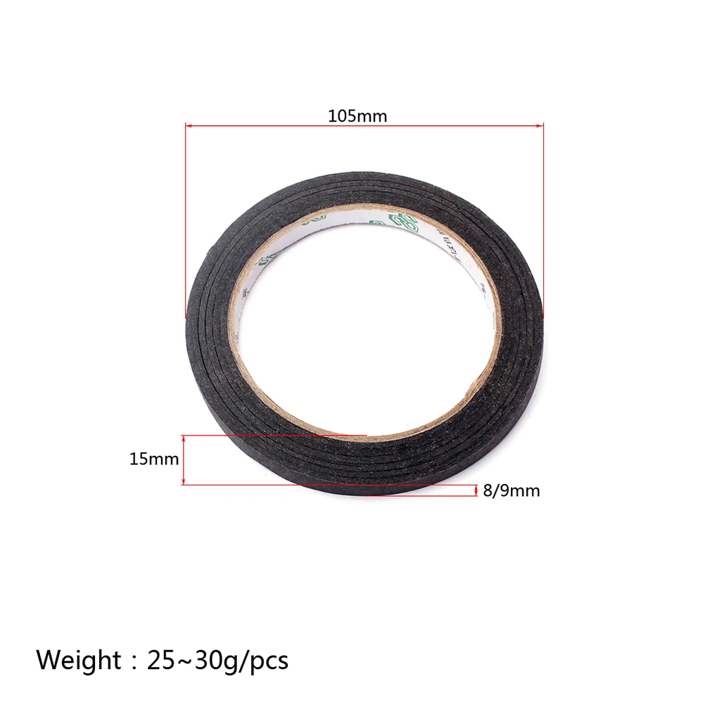 

2 pcs Insulation Vinyl Tape Black Electrical Shielding Abrasion Resistant Wire Soldering Braid Pickup Guard Noise Reduction