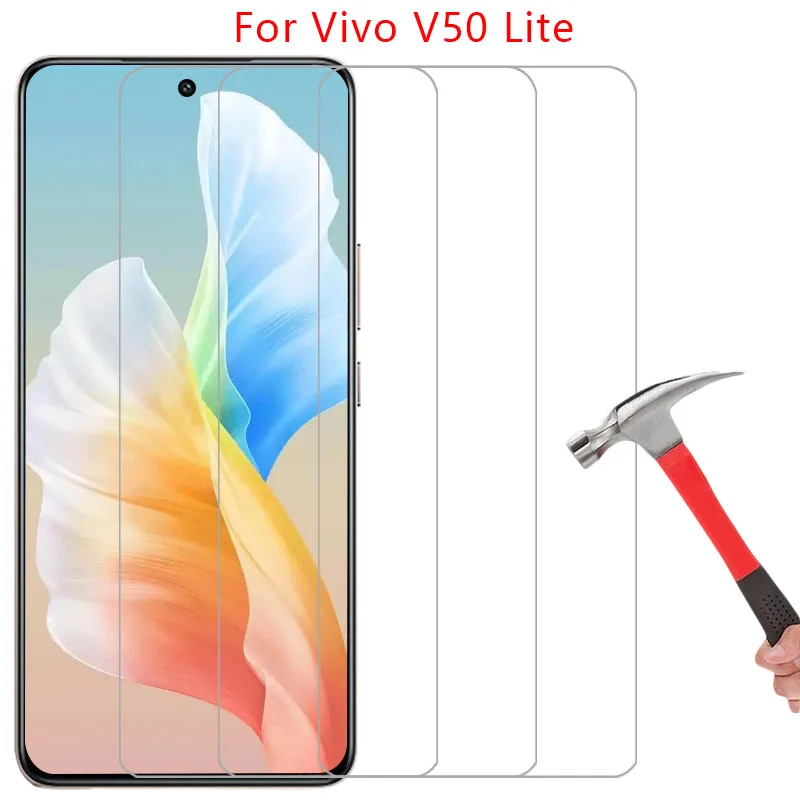 واقي شاشة من الزجاج المقسى لهاتف vivo v50 lite 4g 5g على vivov50 v 50 50v v50lite فيلم هاتف مضاء خفيف جلاس #1