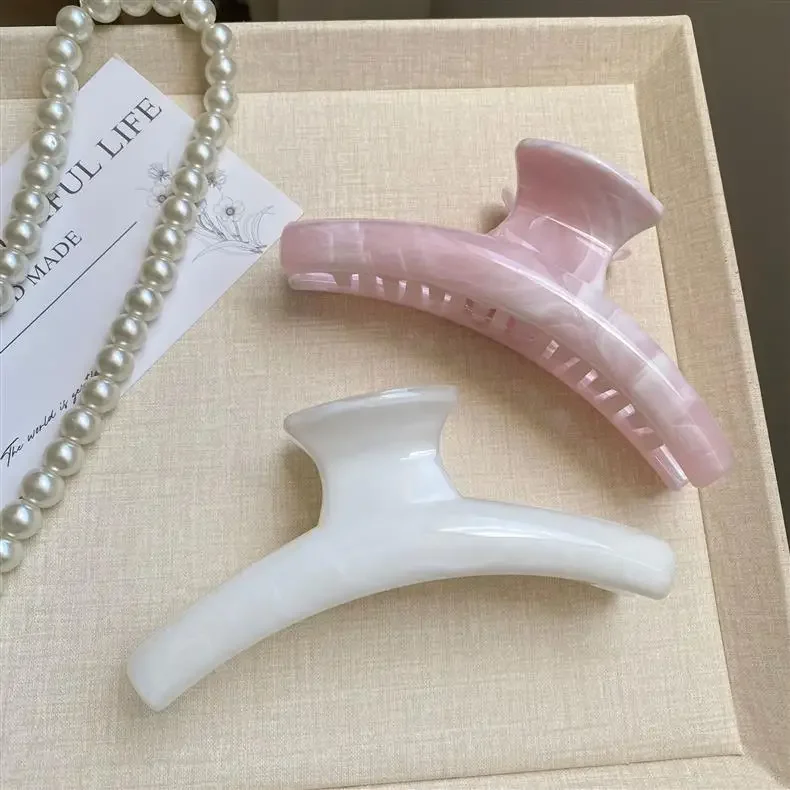 DS nouveau Style d'encre géométrique griffe de cheveux 13CM grandes pinces à griffes en plastique mode pinces à cheveux à la mode pour femmes filles accessoires de cheveux