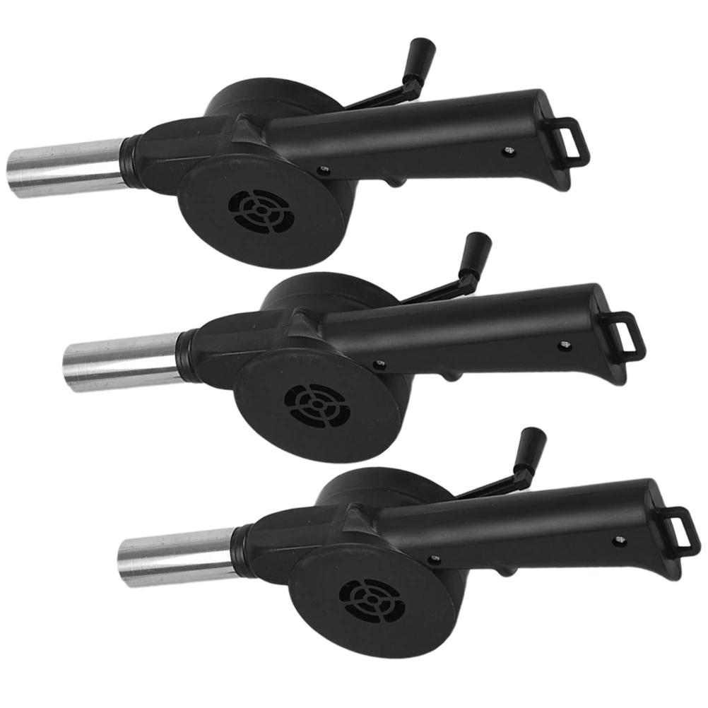 

3Pcs Barbecue Fan Handheld Blower for Outdoor Fireplace Camping Stove Wind Device Portable Manual Fire Ignition Tool