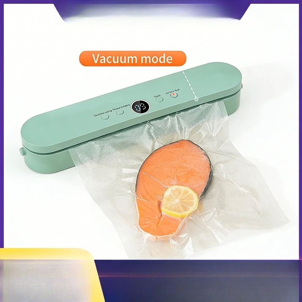 Vacuum Food Preservation Sealing Machine Charging Small Household Packaging Machine Automatic Vacuum Machine Sealing