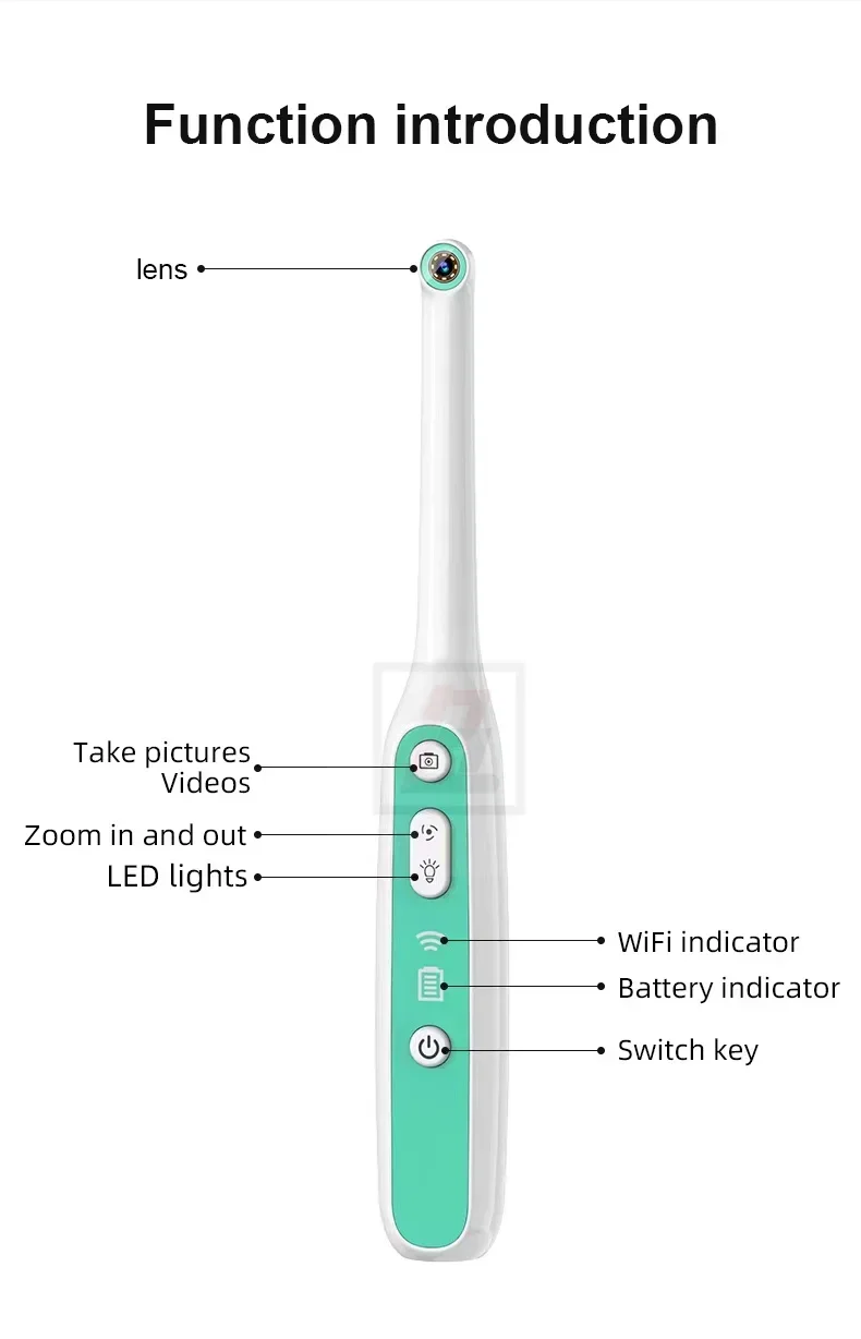 Intra Oral Dental Camera Wifi Digital Radio Sensor Electronic Camara Intraoral dental Odontologia Endoscope imaging system loupe