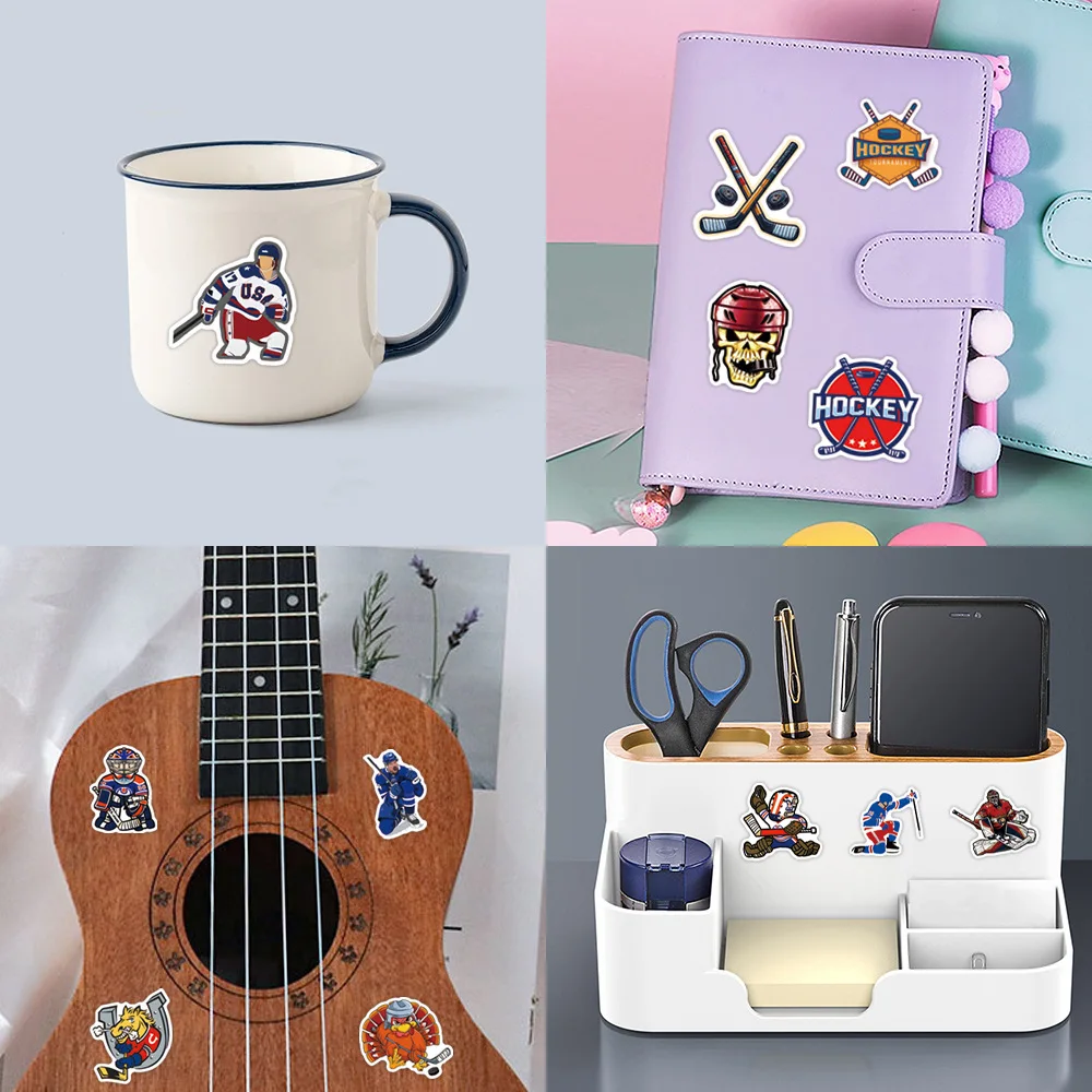 10/30/55/110PCS Sports Ice Hockey Sticker Cartoon Personality Cool Graffiti DIY Scooter Guitar Phone Case Sticker Kids Toy - Image 6