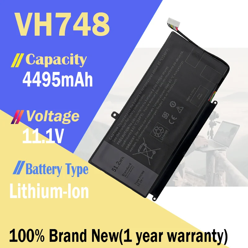 VH748 batería del ordenador portátil para Dell Inspiron 14 5439 Vostro 5460 5470 5480 5560 V5460D-1308 5560D-1328 5470D-1328 4495mAh