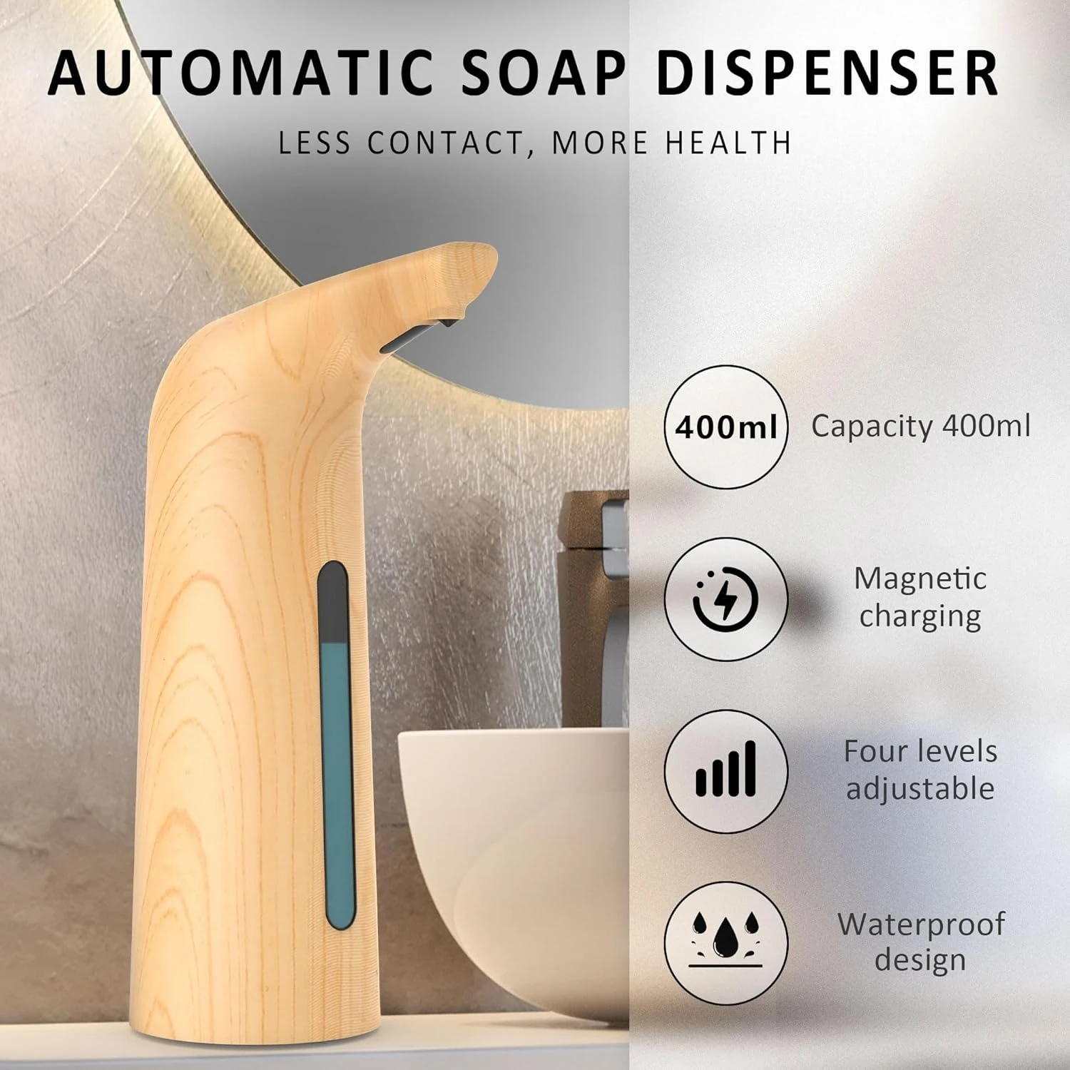 2026 New Automatic Soap Dispenser Foam Desktop Sensor Electric Liquid Dispenser for Home Use