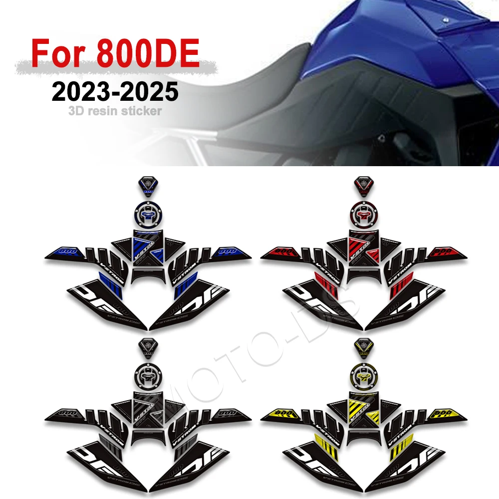 v strom 800DE Motorcycle 3D Resin Sticker protection Tank Pad Decal Stickers kit For Suzuki VStrom V-Strom 800 DE 2023 - 2025