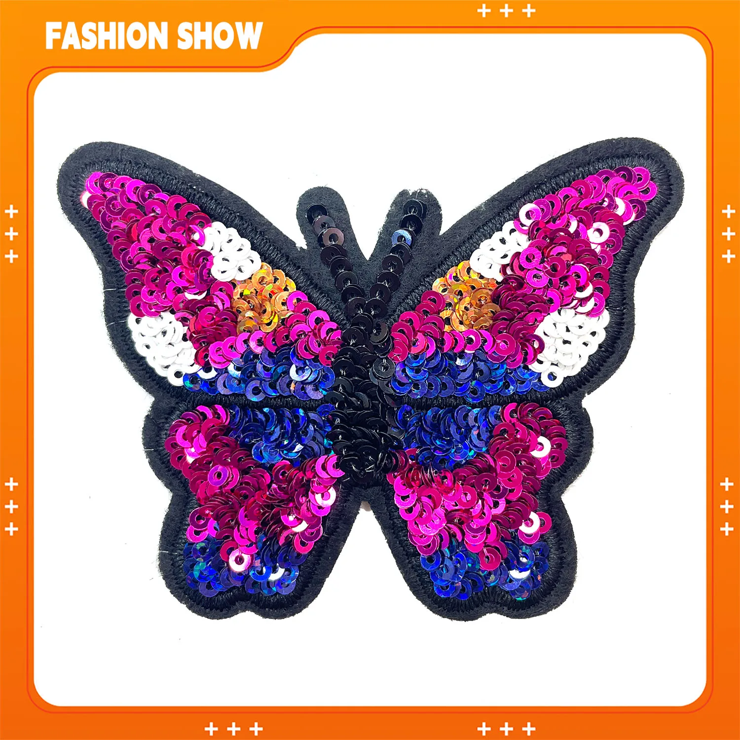 

Sequin Butterfly Embroidery Patch, Hand-Sewn Clothing Accessories, DIY Sweatshirt/T-Shirt/Sweater/Hat Decoration, Glitter Patch, Fashion Transformation Accessory