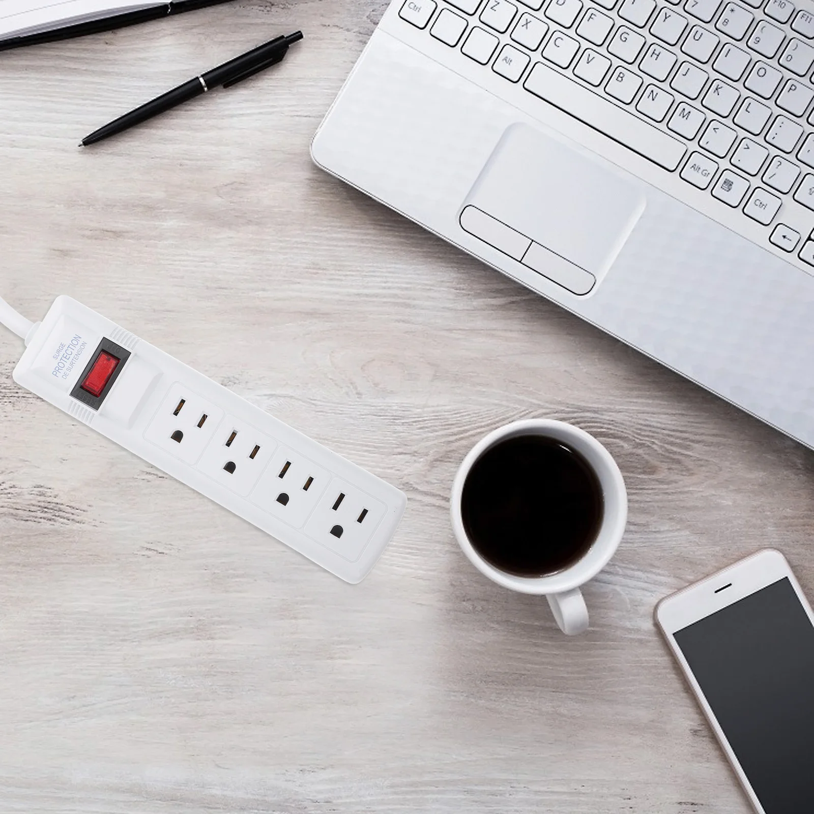 

4 Slots Anti-Thunder Charging Socket Home Power Outlet Multifunctional Plug Board Us Plug Surge Protector Extension Socket For