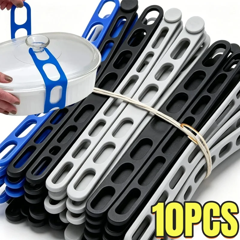 Silicone Pot Lid Elastic Band Reusable Data Cable Storage Strap Stretchable Curtains Lunch Box Fixed Straps Home Organizer Tools