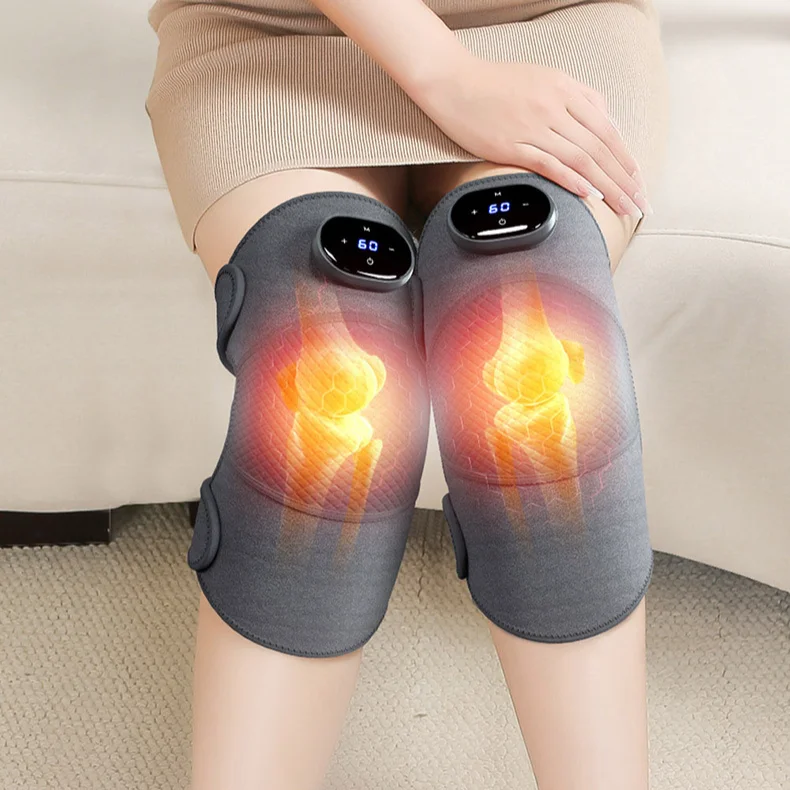 Adjustable Electric Knee Massager with Heat Therapy Charged Shoulder and Elbow Wrap Muscle Pain Relief and Arthritis Assistance
