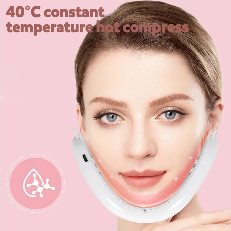 جديد الفوتون العلاج الوجه التخسيس مُدلك بالاهتزاز جهاز رفع الوجه الوجه ساخنة مزدوجة الذقن الخامس الوجه مُدلك بالاهتزاز #5