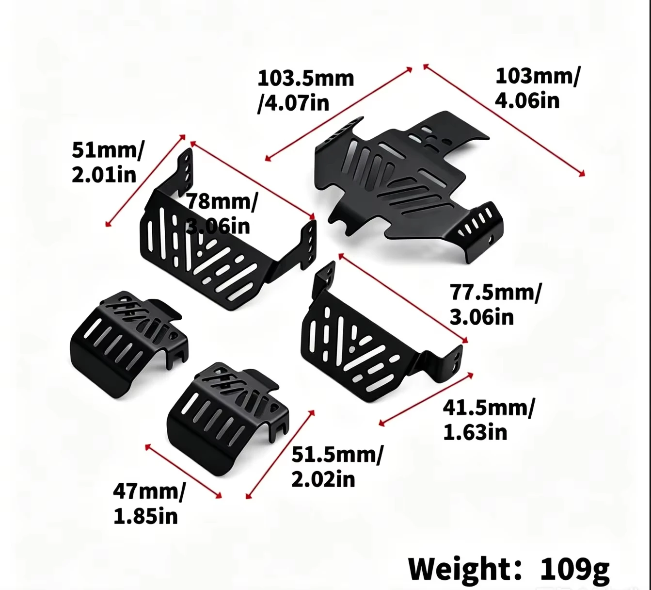 1/10 TRX4 Stainless Steel Front & Rear Bumper Armor Metal Chassis Protector Scratch‑Resistant for RC Crawler Upgrade Parts