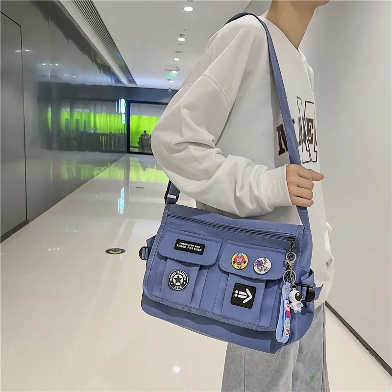 Borse a tracolla in Nylon per donna Harajuku borsa a tracolla per uomo borse in tela per giovani borsa a tracolla Sac Bolsas borse per libri di scuola per ragazze