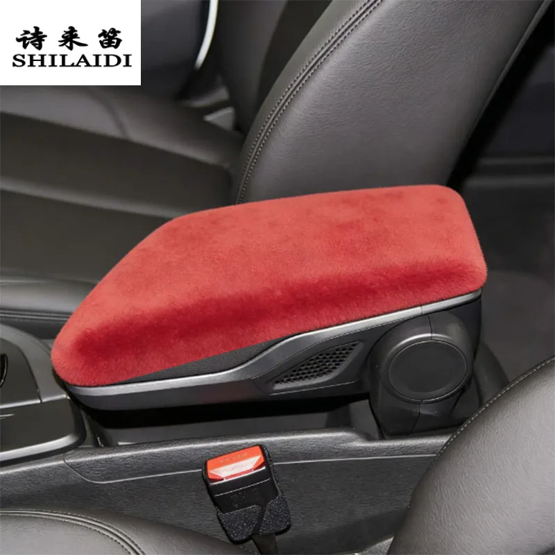 Suede leather Car Wrapping ABS For BMW X1 F48 U11 X2 F49 U12 2016-2026 Center Console Stowing Tidying Armrest Box Cover Sticker