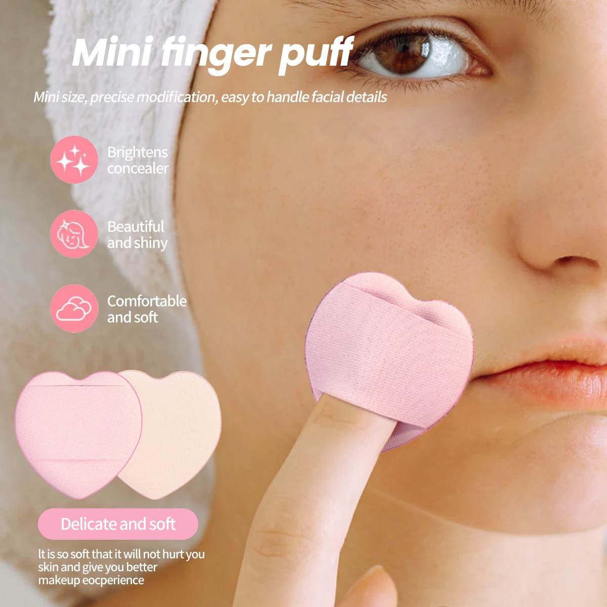 Maange-メイクアップツール,ファンデーション,コンシーラー,ブラシ,リムーバー,クレンジングマット,18個/セット,7個