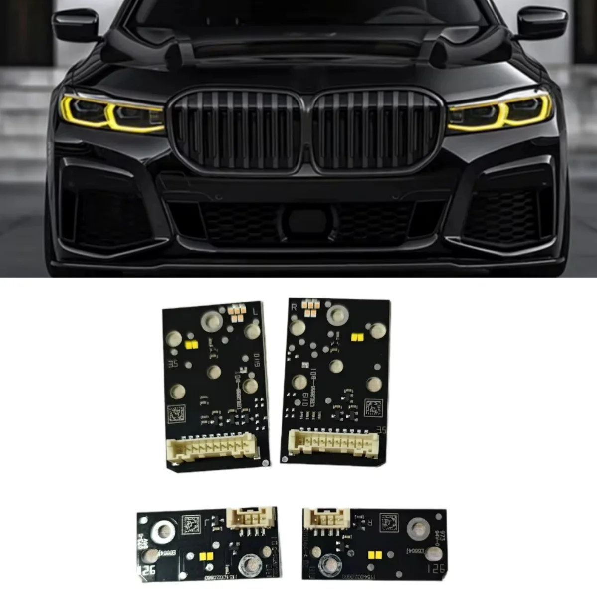 

NEW Headlight DRL Module LED Module Lemon Yellow For EU Car OE# 63119498407 63119498408 For BMW 7 Series G11 G12 2019 2020 2021