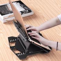 Adjustable Computer Stand Eight Levels with Turntable Notebook Stand Gaming Laptop Stand Desktop Riser Holder With Cooling Fan