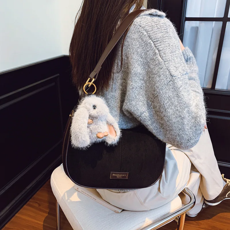 

2025 Korean Style Niche Crossbody Bag for Women, Vegan Leather Retro Shoulder Purse, Quilted Design Small Handbag