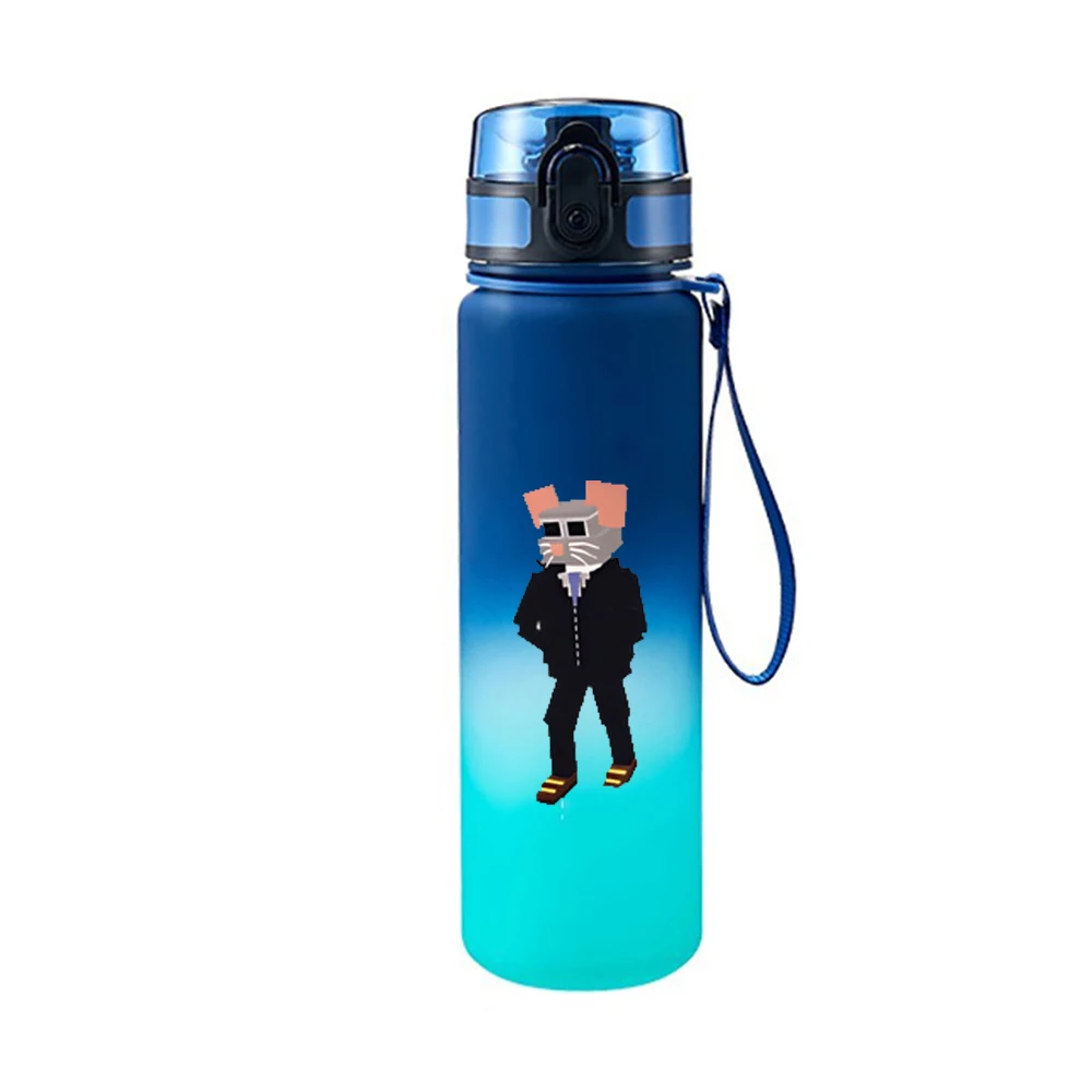 Game Diy Steal A BrainRot Water Bottle 6 Styles 650ml Tritan Tumbler Six Seven Number Man Pixelated Cup Kids School Sports Gift