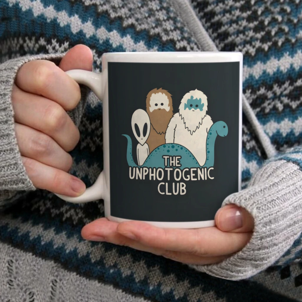

Unphotogenic ClubCoffee Mug Tea Cup 11oz Coffee Cup Funny Birthday Ceramic Mug Personalized Cup