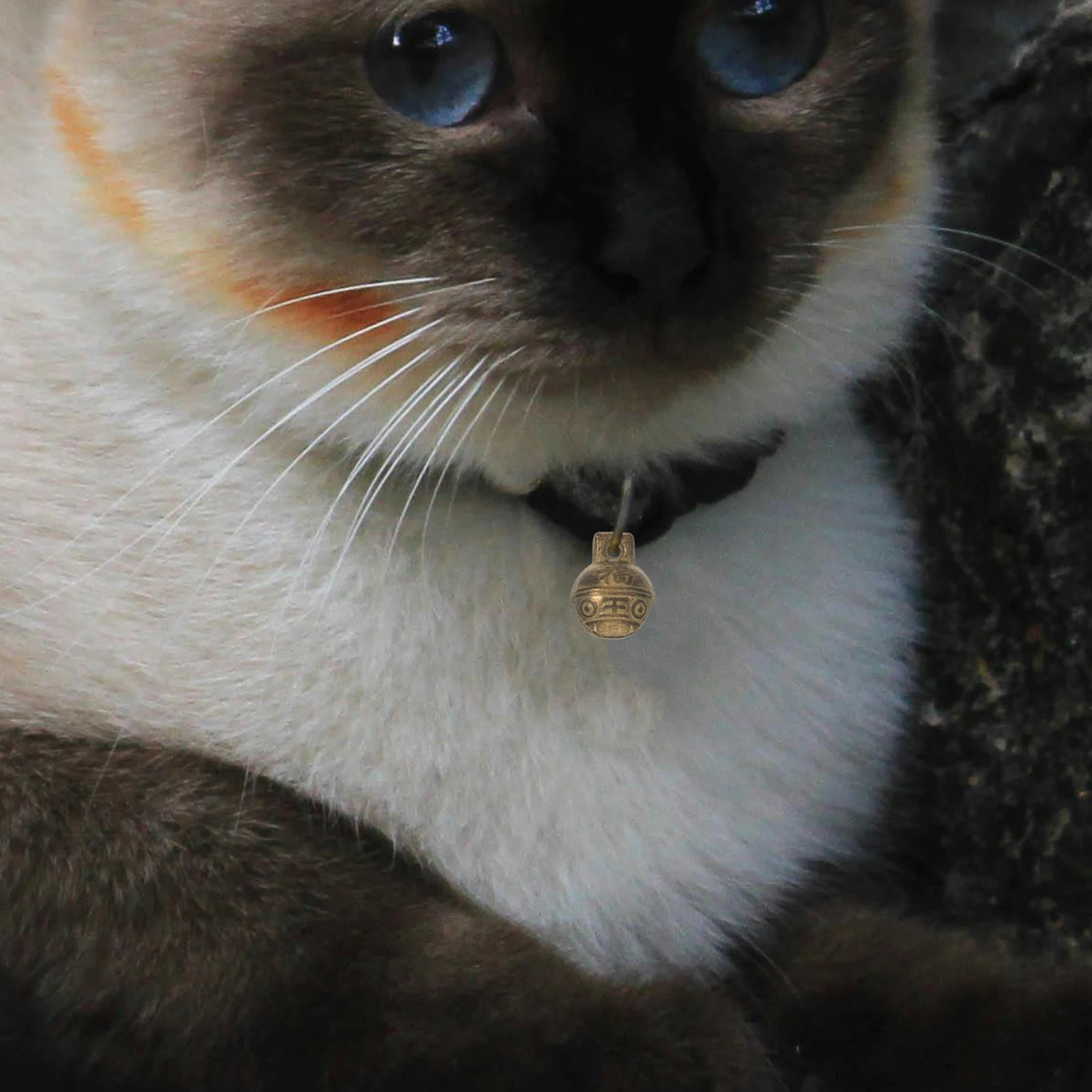 

10Pcs Copper Tiger Head Vintage Pet Collar Charms DIY Craft Accessories Christmas Decorations 1.4cm