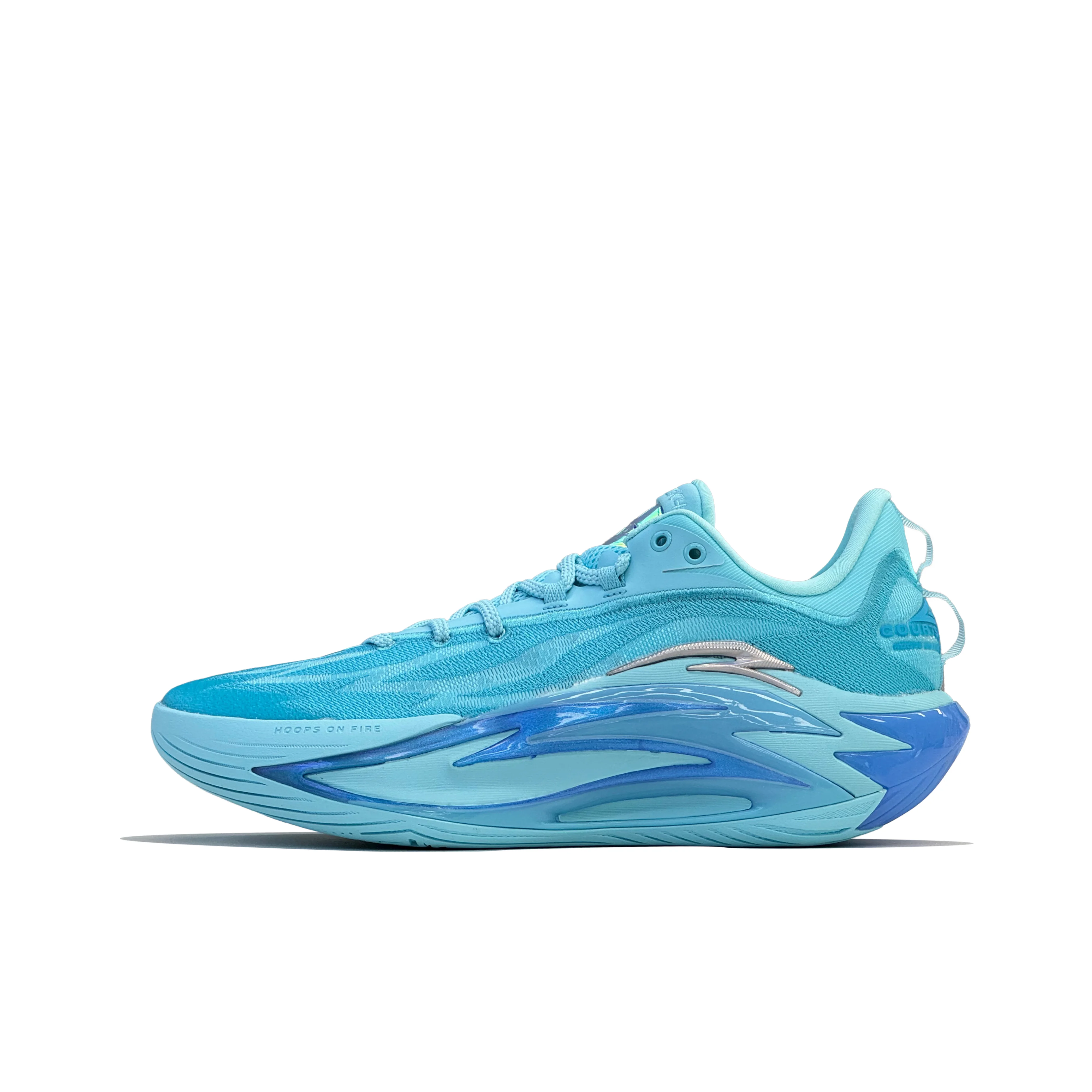Anta Cushioning Abrasion Resistant Low top Basketball Shoes Men's Prince Blue 112631606S-4