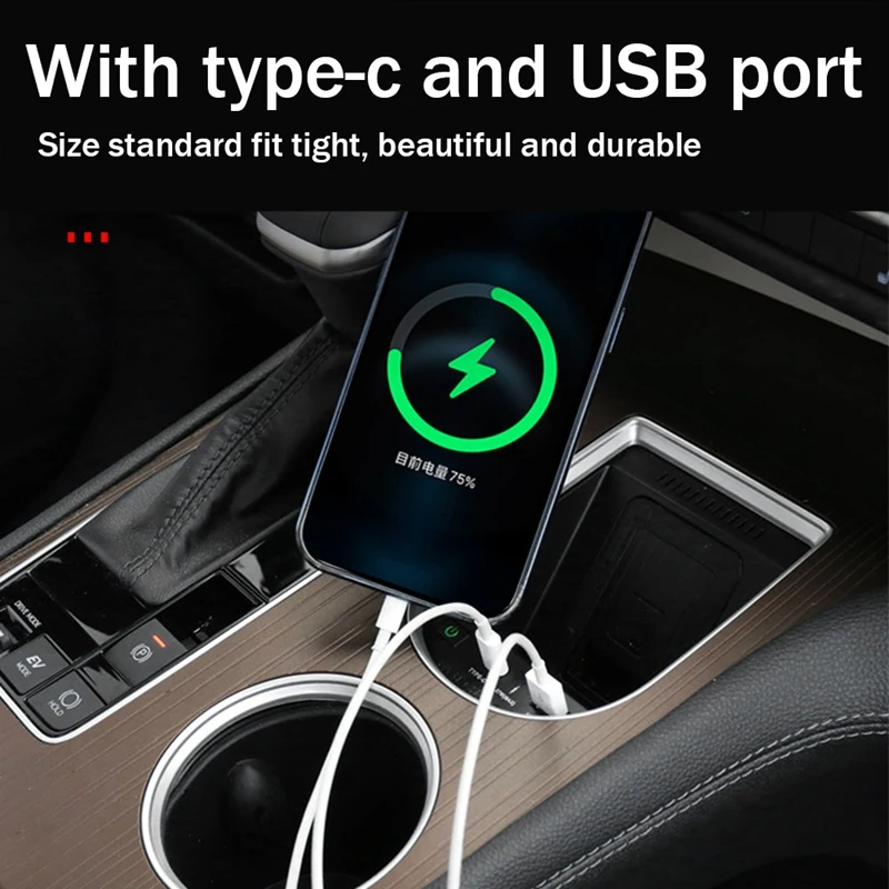 

Car Accessories Drinks Holders Mobile Phone Wireless Charger For Toyota Sienna 2021 2022