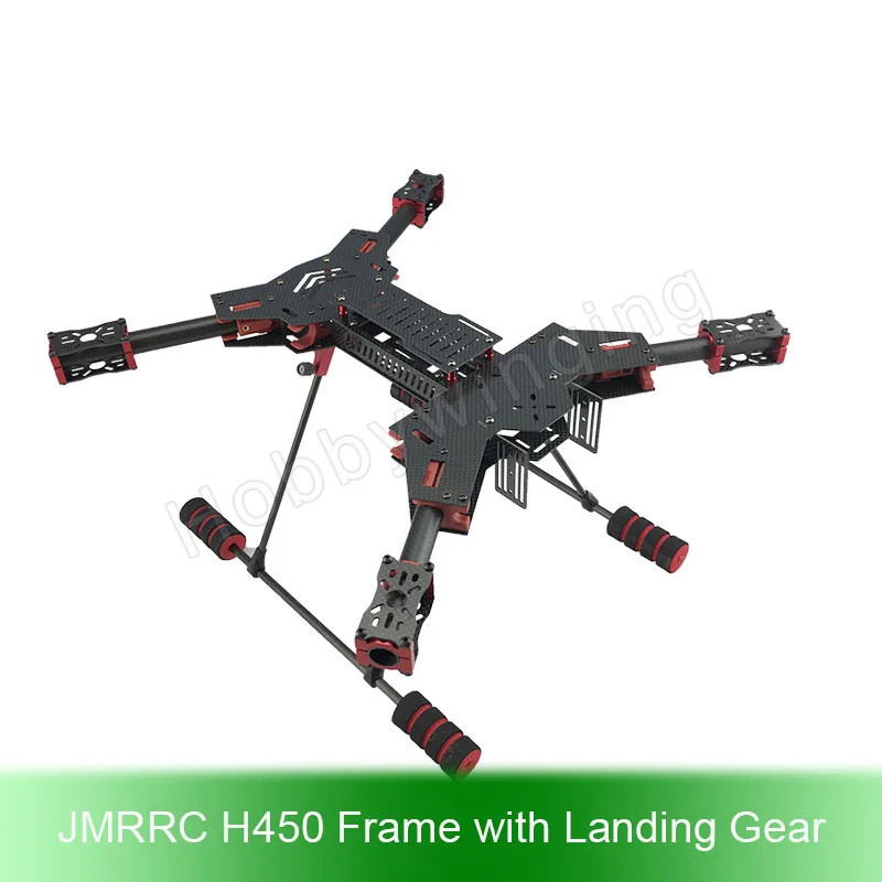 JMRRC H450 Carbon Fiber Folding FPV Quadcopter Aircraft Frame Kit with Ultra-light Landing Gear H4 Rack