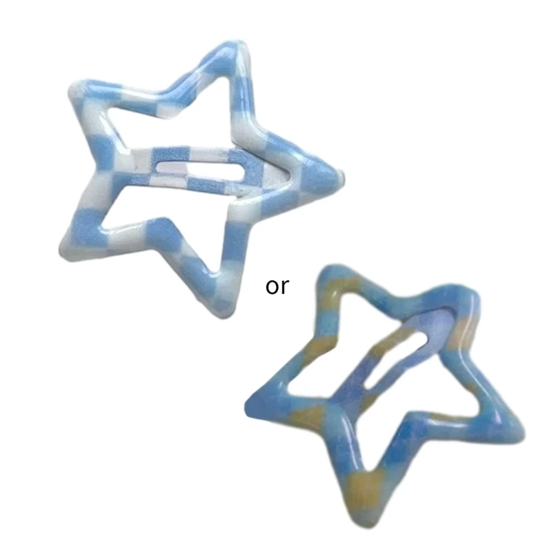 لطيف شكل نجمة مشابك شعر المراهقين شعرية نمط دبوس الشعر Harajuku مشبك شعر انخفاض الشحن