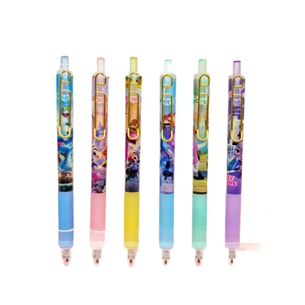 Disney Zootopia2 Cartoon Fox Nick Rabbit Judy Blind Box Surprise Gel Pen Press Student Teacher Writes Smooth For Kids Stationery